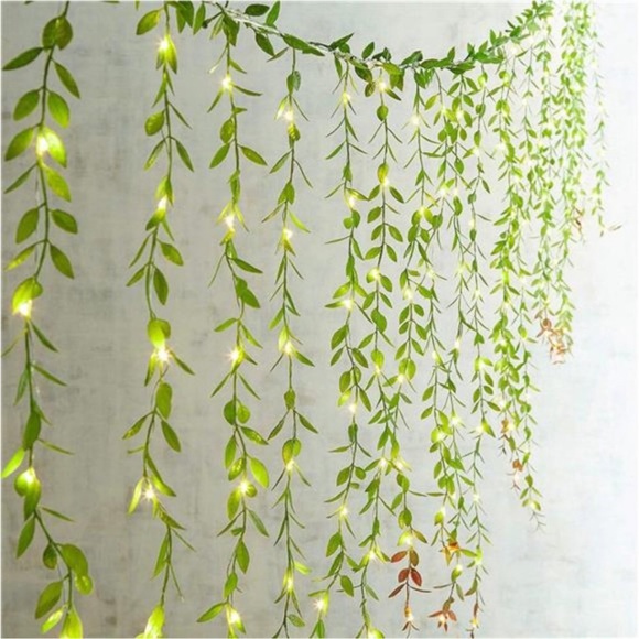 6pcs Artificial Vines Fake Greenery Garland Willow Leaves with Total 30 Stems - Picture 6 of 8